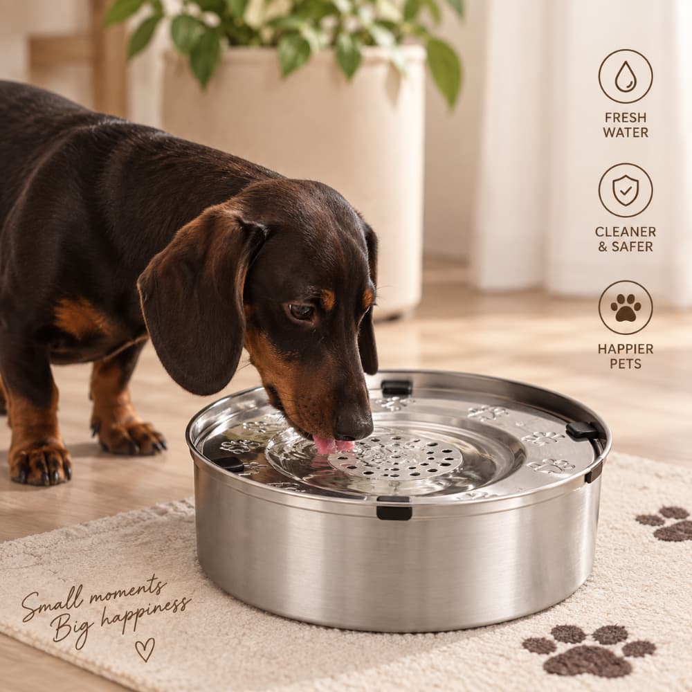 Stainless Steel Pet Water Bowl