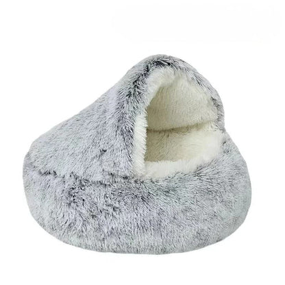 Plush Calming Cat Bed
