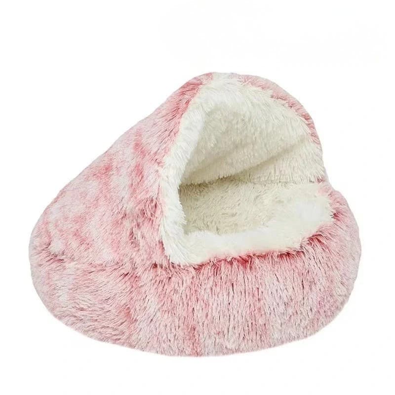 Plush Calming Cat Bed